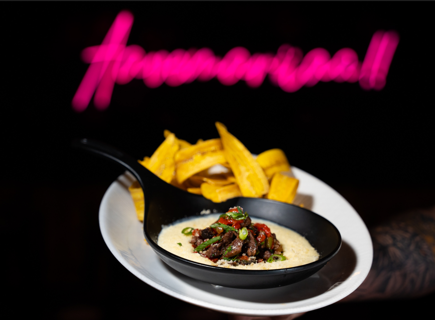 THREE CHEESE AND STEAK DIP