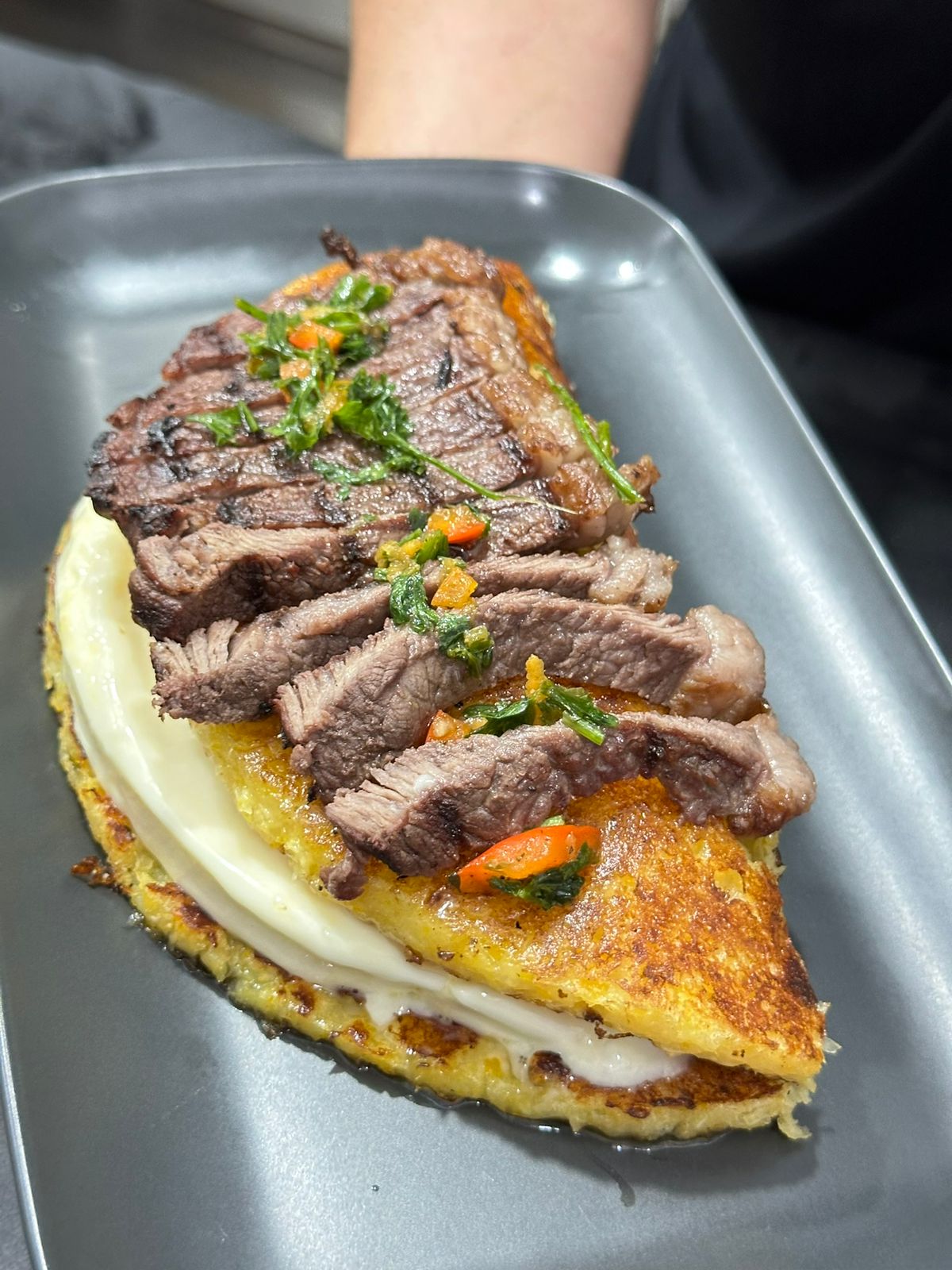 Cachapa con Picanha 2 Quesos